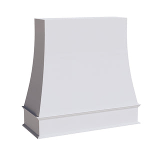 HF - WRH4848: Frost White Shaker 48"W x 48"H Wood Wall Mounted Range Hoods - homecabinets