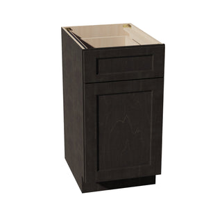 HG - B18: Dark Gray Shaker 18" 1 Drawer 1 Door Standard Base Cabinet - homecabinets