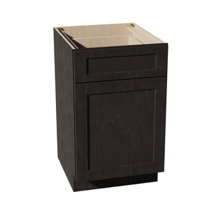 HG - B21: Dark Gray Shaker 21" 1 Drawer 1 Door Standard Base Cabinet - homecabinets