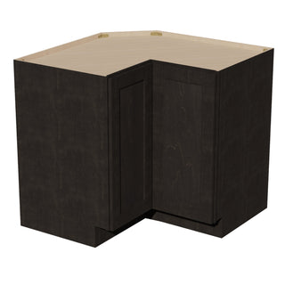 HG - LSB33: Dark Gray Shaker 33" 2 Doors Lazy Susan Corner Base Cabinet - homecabinets