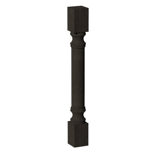 HG - RP436: Dark Gray Shaker 04"W x 36"H x 04"D Round Roman Pillar - homecabinets