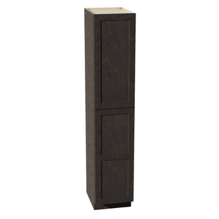 HG - TP1890: Dark Gray Shaker 18"W x 90"H x 24"D 2 Doors & 5 Shelves Tall Shelf Pantry Cabinets - homecabinets