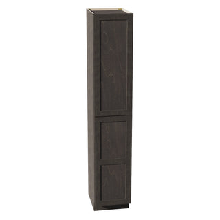 HG - TP1896: Dark Gray Shaker 18"W x 96"H x 24"D 2 Doors & 6 Shelves Tall Shelf Pantry Cabinets - homecabinets