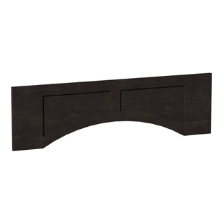 HG - VARP42: Dark Gray Shaker 42"W x 12"H x 3/4"D Arched Valance with Raised Panel - homecabinets