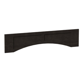 HG - VARP54: Dark Gray Shaker 54"W x 12"H x 3/4"D Arched Valance with Raised Panel - homecabinets