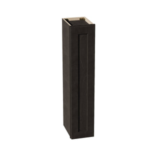 HG - W0942: Dark Gray Shaker 09"W x 42"H 1 Door & 3 Shelves Standard Wall Cabinet - homecabinets