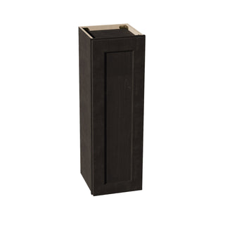 HG - W1236: Dark Gray Shaker 12"W x 36"H 1 Door & 2 Shelves Standard Wall Cabinet - homecabinets