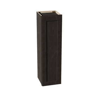 HG - W1242: Dark Gray Shaker 12"W x 42"H 1 Door & 3 Shelves Standard Wall Cabinet - homecabinets