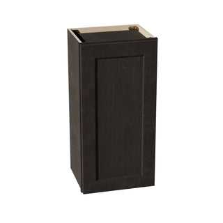 HG - W1530: Dark Gray Shaker 15"W x 30"H 1 Door & 2 Shelves Standard Wall Cabinet - homecabinets