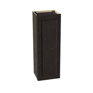 HG - W1542: Dark Gray Shaker 15"W x 42"H 1 Door & 3 Shelves Standard Wall Cabinet - homecabinets