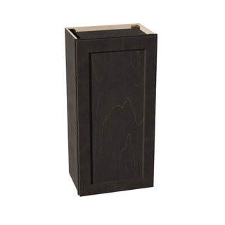 HG - W1836: Dark Gray Shaker 18"W x 36"H 1 Door & 2 Shelves Standard Wall Cabinet - homecabinets