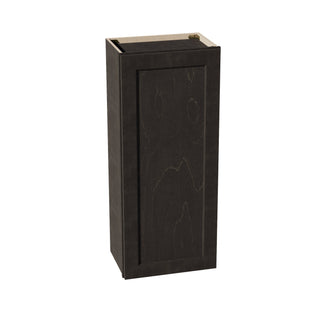 HG - W1842: Dark Gray Shaker 18"W x 42"H 1 Door & 3 Shelves Standard Wall Cabinet - homecabinets