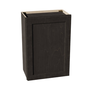 HG - W2130: Dark Gray Shaker 21"W x 30"H 1 Door & 2 Shelves Standard Wall Cabinet - homecabinets