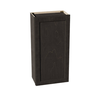 HG - W2142: Dark Gray Shaker 21"W x 42"H 1 Door & 3 Shelves Standard Wall Cabinet - homecabinets