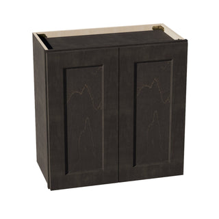 HG - W2424: Dark Gray Shaker 24"W x 24"H 2 Doors Standard Wall Bridge Cabinet - homecabinets