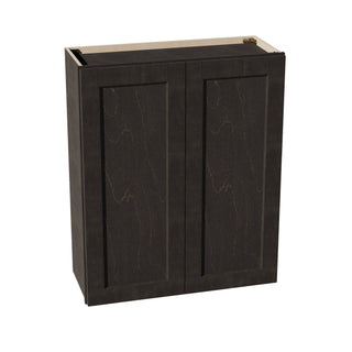 HG - W3036: Dark Gray Shaker 30"W x 36"H 2 Doors & 2 Shelves Standard Wall Cabinet - homecabinets