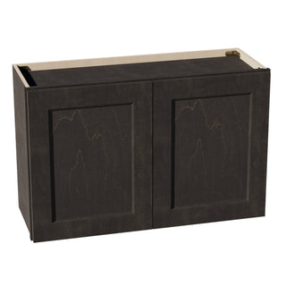 HG - W3321: Dark Gray Shaker 33"W x 21"H 2 Doors Standard Wall Bridge Cabinet - homecabinets