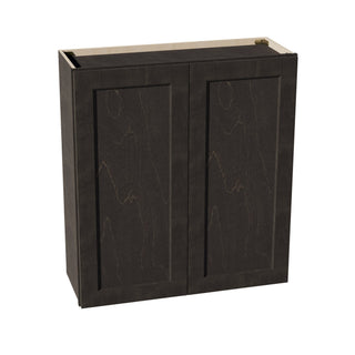 HG - W3336: Dark Gray Shaker 33"W x 36"H 2 Doors & 2 Shelves Standard Wall Cabinet - homecabinets