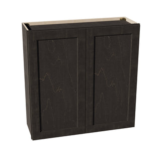 HG - W3636: Dark Gray Shaker 36"W x 36"H 2 Doors & 2 Shelves Standard Wall Cabinet - homecabinets