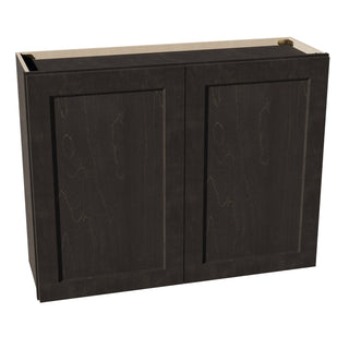 HG - W3930: Dark Gray Shaker 39"W x 30"H 2 Doors & 2 Shelves Standard Wall Cabinet - homecabinets