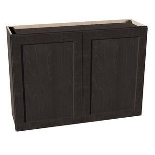 HG - W4230: Dark Gray Shaker 42"W x 30"H 2 Doors & 2 Shelves Standard Wall Cabinet - homecabinets