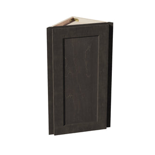 HG - WAE1230: Dark Gray Shaker 12"W x 30"H x 12"D 1 Door & 2 Shelves Wall Angle End Cabinet - homecabinets