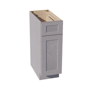 HLG - B12: Light Gray Shaker 12" 1 Drawer 1 Door Standard Base Cabinet - homecabinets