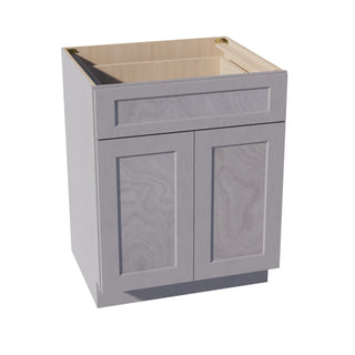 HLG - B27: Light Gray Shaker 27" 1 Drawer 2 Doors Standard Base Cabinet - homecabinets