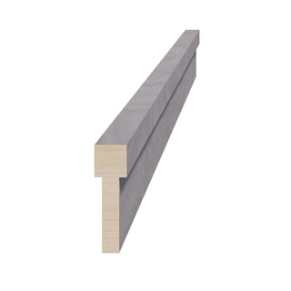 HLG - STKM8: Light Gray Shaker 96"W x 2 - 1/2"H x 3/4"D Stacking Molding - homecabinets