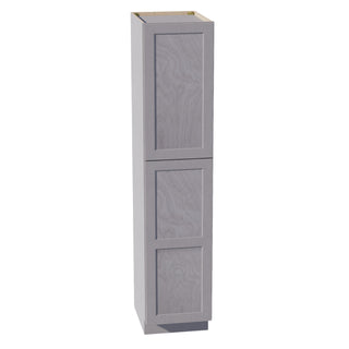 HLG - TP1884: Light Gray Shaker 18"W x 84"H x 24"D 2 Doors & 5 Shelves Tall Shelf Pantry Cabinets - homecabinets