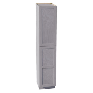 HLG - TP1890: Light Gray Shaker 18"W x 90"H x 24"D 2 Doors & 5 Shelves Tall Shelf Pantry Cabinets - homecabinets