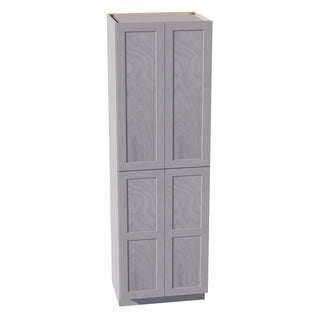 HLG - TP3096: Light Gray Shaker 30"W x 96"H x 24"D 2 Doors & 6 Shelves Tall Shelf Pantry Cabinets - homecabinets