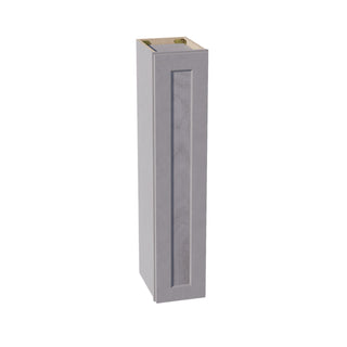 HLG - W0942: Light Gray Shaker 09"W x 42"H 1 Door & 3 Shelves Standard Wall Cabinet - homecabinets