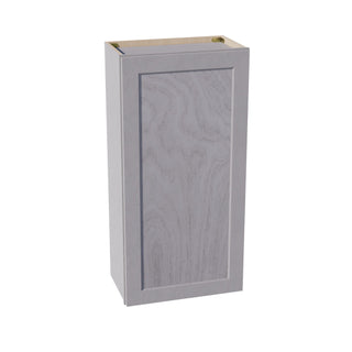 HLG - W2142: Light Gray Shaker 21"W x 42"H 1 Door & 3 Shelves Standard Wall Cabinet - homecabinets