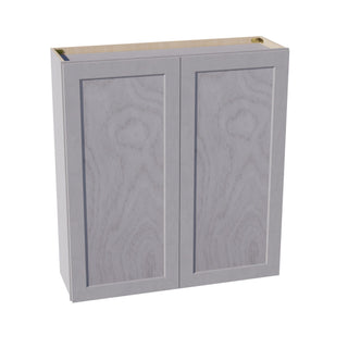 HLG - W3942: Light Gray Shaker 39"W x 42"H 2 Doors & 3 Shelves Standard Wall Cabinet - homecabinets