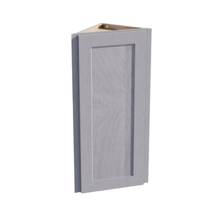 HLG - WAE1236: Light Gray Shaker 12"W x 36"H x 12"D 1 Door & 2 Shelves Wall Angle End Cabinet - homecabinets