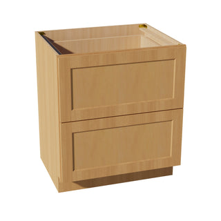 HT - DB30 - 2: Timber Wood Shaker 30" 2 Drawers Base Cabinet - homecabinets