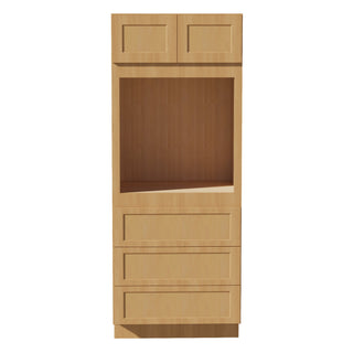 HT - OC3384: Timber Wood Shaker 33"W x 84"H x 24"D 2 Doors & 3 Drawers Tall Oven Shelf Cabinets - homecabinets