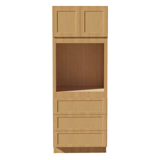 HT - OC3390: Timber Wood Shaker 33"W x 90"H x 24"D 2 Doors & 3 Drawers Tall Oven Shelf Cabinets - homecabinets