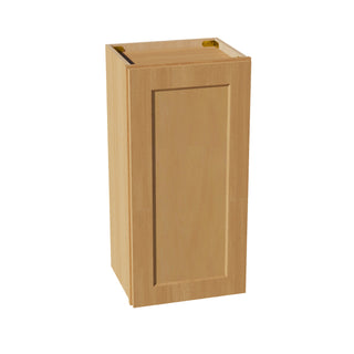 HT - W1530: Timber Wood Shaker 15"W x 30"H 1 Door & 2 Shelves Standard Wall Cabinet - homecabinets