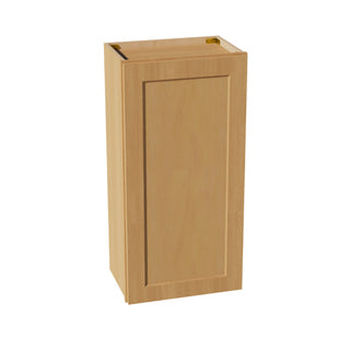 HT - W1836: Timber Wood Shaker 18"W x 36"H 1 Door & 2 Shelves Standard Wall Cabinet - homecabinets