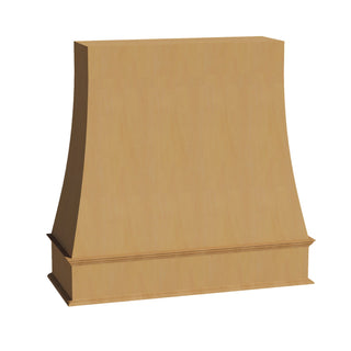 HT - WRH4848: Timber Wood Shaker 48"W x 48"H Wood Wall Mounted Range Hoods - homecabinets