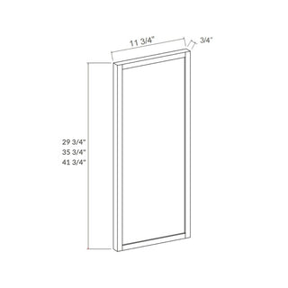 Iron Black - 11 - 3/4"W × 29 - 3/4"L Wall Decorative Door Panel - homecabinets