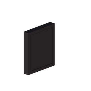 Iron Black - 20 - 1/2"W × 29"L Vanity Decorative Door Panel - homecabinets