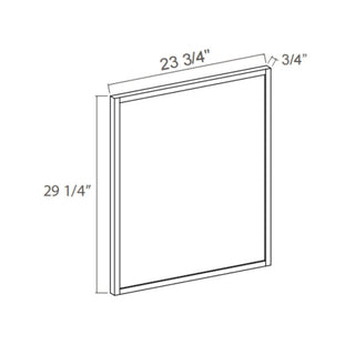 Iron Black - 23 - 3/4"W × 29 - 1/4"L Base Decorative Door Panel - homecabinets
