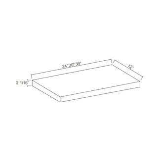 Iron Black - 24"W × 2 - 1/16"H Floating Shelf - homecabinets