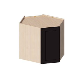 Iron Black - 24"W × 30"H Diagonal Corner Wall Cabinet - homecabinets