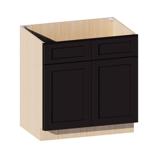 Iron Black - 33"W Vanity Sink Base Cabinet - homecabinets