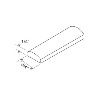 Iron Black - 3/4"W × 96"L Batten Molding - homecabinets