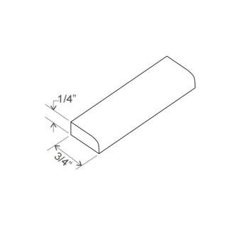 Iron Black - 3/4"W × 96"L Scribe Molding - homecabinets
